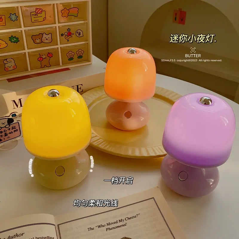 Enchanted Fungi Night Light – Mini Sculptural Mushroom LED Lamp