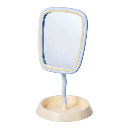 Aesthetic Wavy Vanity Mirror – Minimalist Pastel Tabletop Decor & Makeup Mirror