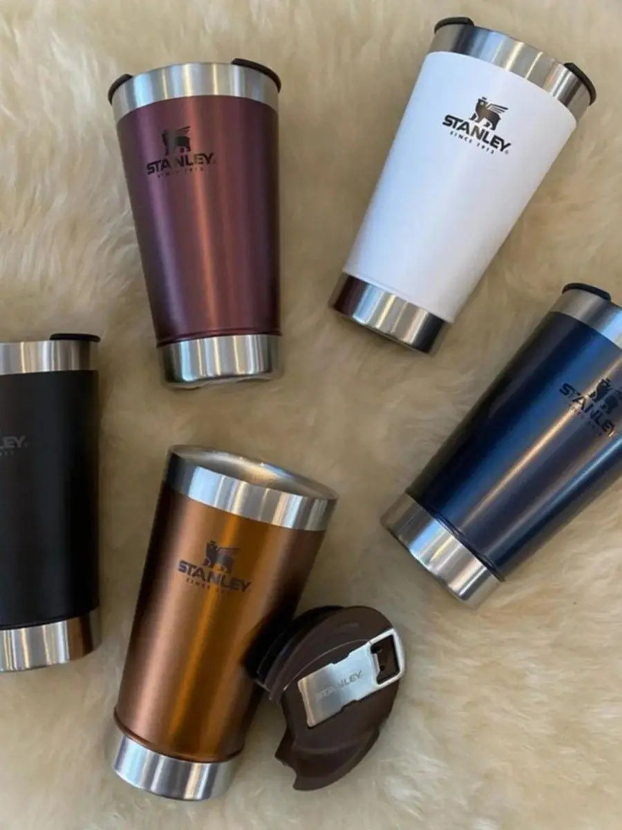 Premium 502ml Insulated Stainless Steel Coffee Mug – Aesthetic Handled Tumbler for Hot & Cold Drinks