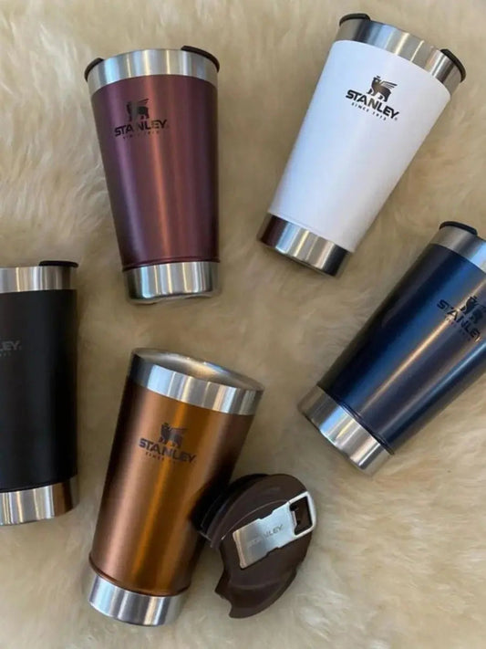 Premium 502ml Insulated Stainless Steel Coffee Mug – Aesthetic Handled Tumbler for Hot & Cold Drinks