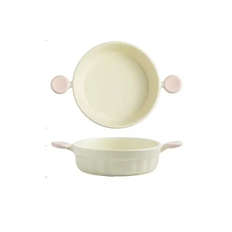 Pastel Ceramic Baking Dish with Handles - Oven to Table Tray