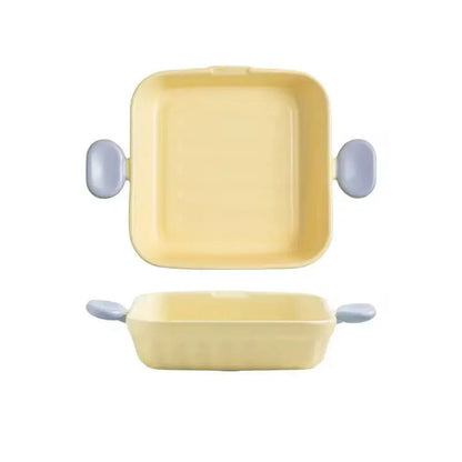 Pastel Ceramic Baking Dish with Handles - Oven to Table Tray