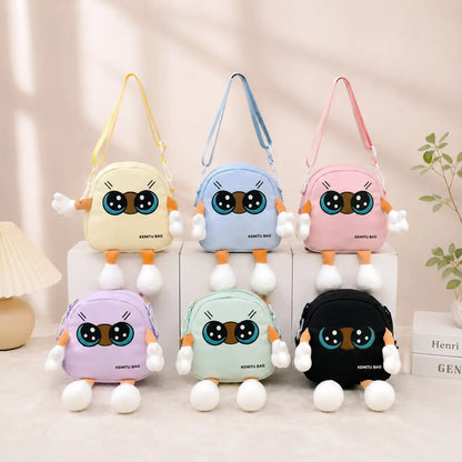 Kids Plush Mini Crossbody Bag - Cute Cartoon Shoulder Bag