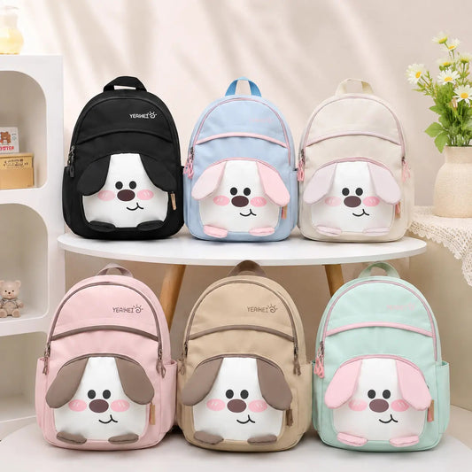 Puppy Mini Kids Backpack - Cute 3D Face School Bag