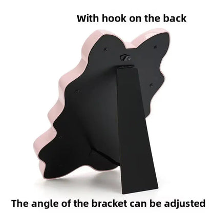 Bow Vanity Mirror - Cute Desktop Makeup Mirror with Wall Hook