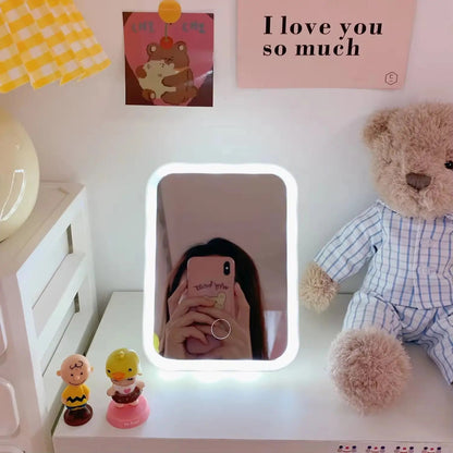 Rechargeable LED Vanity Mirror with Wall Mount - 3 Color Light