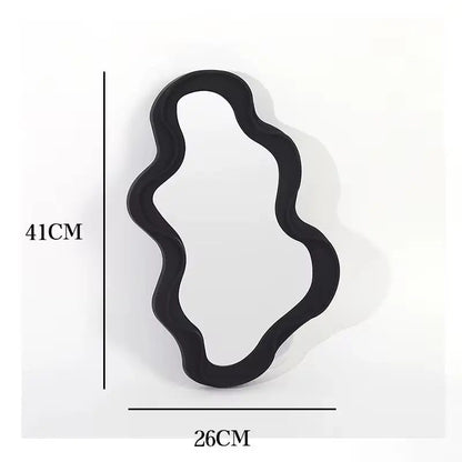 Irregular Wavy Wall Mirror - Modern Asymmetric Accent Mirror