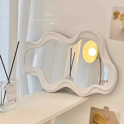 Irregular Wavy Wall Mirror - Modern Asymmetric Accent Mirror