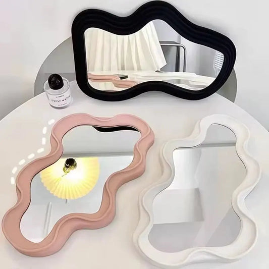 Irregular Wavy Wall Mirror - Modern Asymmetric Accent Mirror