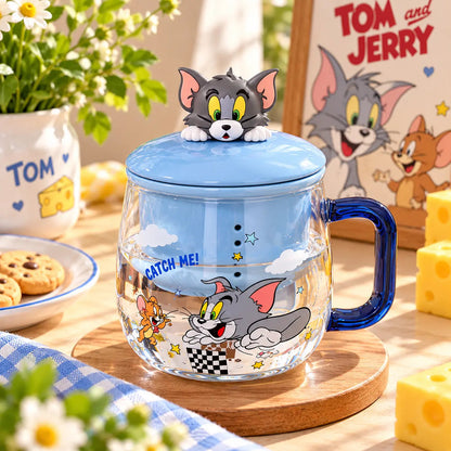 Tom & Jerry Glass Tea Mug with Infuser